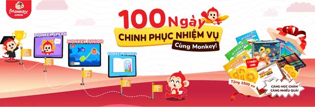 Monkey Junior - Lộ trình học tiếng Anh toàn diện cho trẻ!